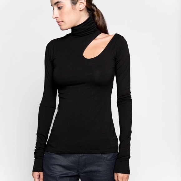 Express Women's Black Allegra Long-Sleeve Turtle Neck Top . Size S. NWT! - Picture 5 of 11